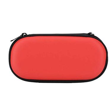 Imagem de Bolsa protetora rígida para transporte, capa rígida à prova de choque, bolsa de viagem para Sony PS Vita, com armazenamento de jogos embutido (vermelho)