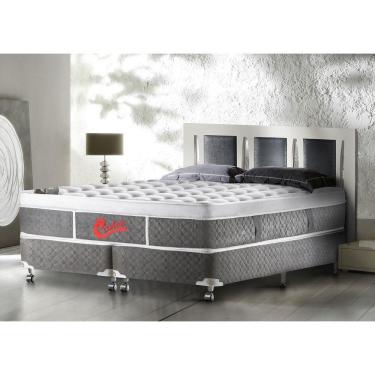 Imagem de Cama Box + Colchão Castor King Size Plush Light Stress 180x200x74cm