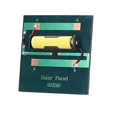 Imagem de Placa de carregamento solar, placa de carregamento do painel solar, placa de carregamento célula wafer de polissilício para fonte de alimentação de baterias AA de 1,2 V para uso externo para