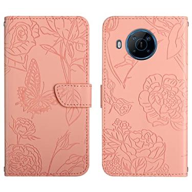 Imagem de For Nokia X100 Skin Feel Butterfly Peony Embossed Leather Phone Case