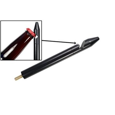 Imagem de AntennaMastsRus - Feito nos EUA – O Spike é compatível com Jeep Wrangler JK - JL | Gladiador (2007-2024) - Antena de munição preta com abridor de garrafa removível