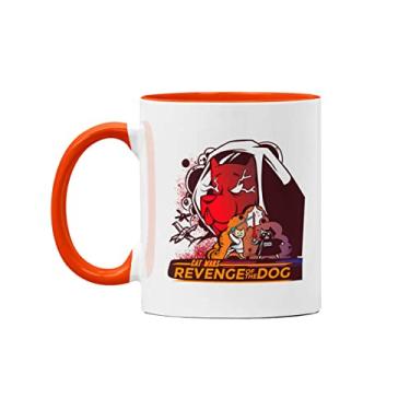 Imagem de Caneca Cat Wars The Vet Geek Nerd Branca com Alça Laranja