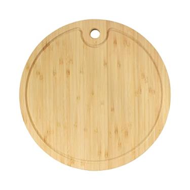 Imagem de Marca BambooMN – Placas de corte de bambu premium atacado a granel – Estilos variados – 3/10/100 peças, 12" diameter x 0.75" thick, 1