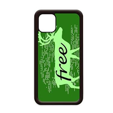 Imagem de Capa preta Animal Deer Outline Natural para iPhone 12 Pro Max para Apple Mini Mobile Case Shell