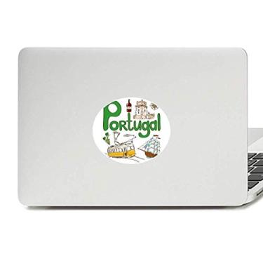 Imagem de Adesivo de vinil com símbolo nacional de Portugal com emblema de vinil para laptop e notebook