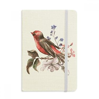 Imagem de Caderno de Flores de Galhos em Tecido com Capa Dura Oficial, Diário, Caderno de Anotações