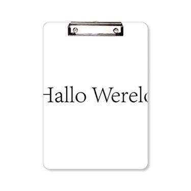 Imagem de Hello World Prancheta holandesa para escrever placa A4