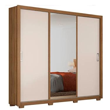 Imagem de Guarda Roupa 3 Portas Residence com Pé Quadrado Amendola Off White Demóbile