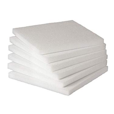 Imagem de Hygloss Blocos de espuma de produtos - Espuma de artesanato (XPS) para projetos, artes e artesanato, quadrados de 30 x 30 x 2,5 cm, 6 peças