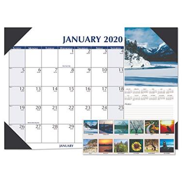 Imagem de House of Doolittle 2020 Earthscapes Cenic Office Desk Pad Calendário, 22 x 17 Inches