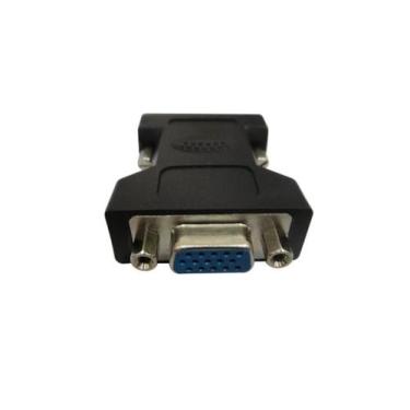 Imagem de Adaptador dvi macho (dvi-a) x db15 femea (vga) v preto - SECCON