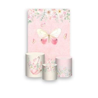 Imagem de Painel De Festa Vertical 1,50 x 2,20 + Trio De Capas Cilindro - Borbol