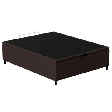 Imagem de Base para Cama Box Baú Casal 138x188cm Hit I02 Corano Marrom - Mpozena