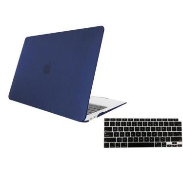 Imagem de Kit Capa Case Compativel Macbook AIR 11" A1465 A1370 cor AZMF + Pelicu
