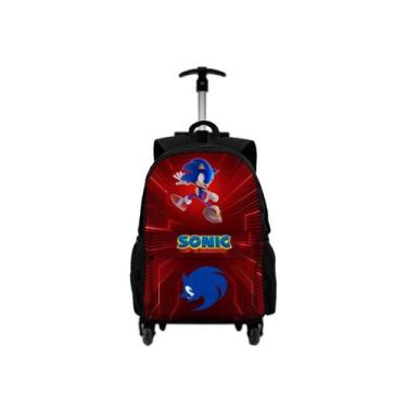 Imagem de Bolsa Mochila Escolar Para Criança Infantil Com Rodinha De Carrinho Pa