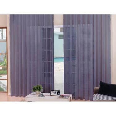 Imagem de Cortina Voal Luxo 6mx2,8m Sem Forro Pra Varao Quarto Ou Sala - Chrisne