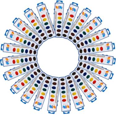 Imagem de PLMMOUT Aquarelas a granel laváveis em 8 cores (multicolorido-24)