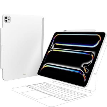 Imagem de SWITCHEASY CoverBuddy Lite para iPad Pro 2024 de 13 polegadas – Capa compatível com Magic Keyboard para iPad Pro (M4), com suporte para Apple Pencil Pro Pencil Pro - Branca