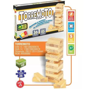 Imagem de Jogo Torremoto Torre Equilíbrio Mdf Estilo - IOB