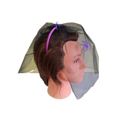 Imagem de Fantasia Tiara Viúva Véu c/ aranha Halloween Cosplay - IndiaChina