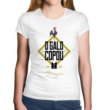 Imagem de Baby Look Algodão O Galo Copou! - Foca na Moda, Branco, M