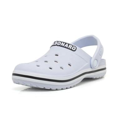 Imagem de Sandálias Deslizantes Confortáveis Bolsonaro, Pretas (Branco, BR, Adulto, Numérico, 35)