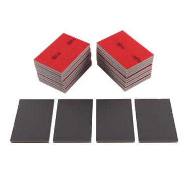 Imagem de 24 peças de esponja de lixa de 1200 grãos, bloco de lixamento molhado e seco 10 x 7,6 cm, papel de areia reutilizável para paredes de drywall de madeira de metal, pintura automotiva de pedra, plástico