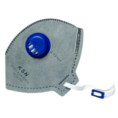 Imagem de Respirador P2 2002 com válvula vapores orgânicos cinza - ksn