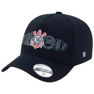 Imagem de Boné Corinthians Silk Frontal Logo Licenciado Supercap 37870