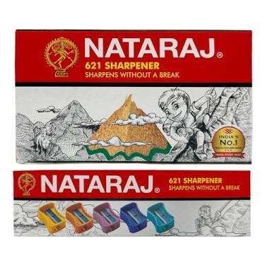 Imagem de apontador de lápis Nataraj 621 (pacote com 20 – 5 cores) para uso em home school office