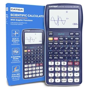 Imagem de CATIGA Calculadora científica CS229 com funções gráficas, vários modos com interface de usuário intuitiva, para cursos iniciantes e avançados