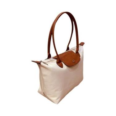 Imagem de Bolsa Tote De Nylon Dobrável Média Portátil Casual Versátil Bolsa De C