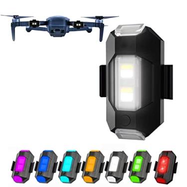 Imagem de PCUORLEORS Luzes Estroboscópicas Para Drones, Iluminação Anticolisão, Bateria De Longa Duração 0,012 Lb, Led Rgb Dji Mini 2/Air 2S/Mavic Air 2/2 Pro/Mavic Mini/Fpv/Phantom/Holy Stone (1 Pacote)