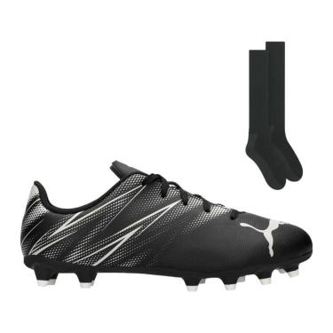 Imagem de Kit Chuteira Campo Puma Attacanto + Par de Meião-Masculino