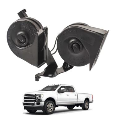 Imagem de YzusGomumu Conjunto de buzina elétrica nível 2 Dual Note com suporte compatível com Ford F-250 F-350 Super Duty 2017-2022 substitui HC3Z-13832-G