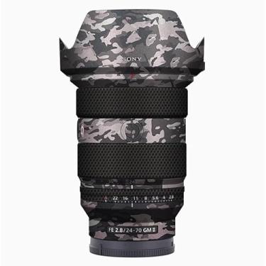 Imagem de Mebont Película de decalque para câmera Sony FE24-70F2.8GMII 3M material adesivo impermeável protetor de câmera Camuflagem de campo