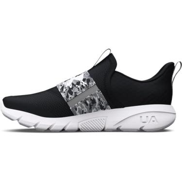 Imagem de Under Armour Tênis de corrida para meninos, preto/cinza moderno/branco, 10.5K