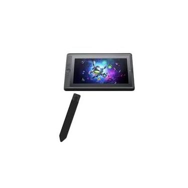 Imagem de BoxWave Bolsa Stylus compatível com Wacom Cintiq Companion DTH-W1300 - Stylus PortaPouch, suporte para caneta Stylii portátil autoadesivo - Preto