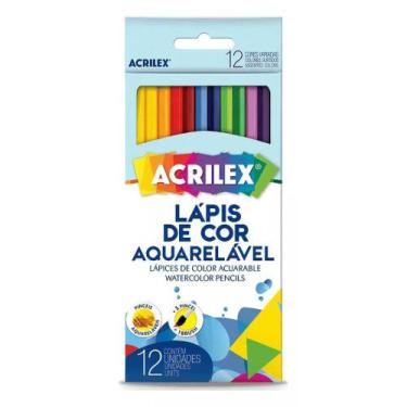 Imagem de Lápis de Cor Aquarelável Acrilex 12 Cores 09652