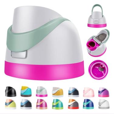Imagem de TideBloom Tampa de substituição para Owala Freesip, tampa superior de garrafa de água de um botão compatível com Owala Cup 473 ml 680 g 947 g 1,134 g, acessório de substituição à prova de vazamento