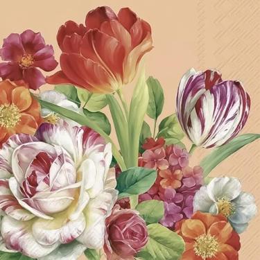 Imagem de Guardanapo para Decoupage Ihr 33x33 Primavera Damasco C/ 2 Unidades - 