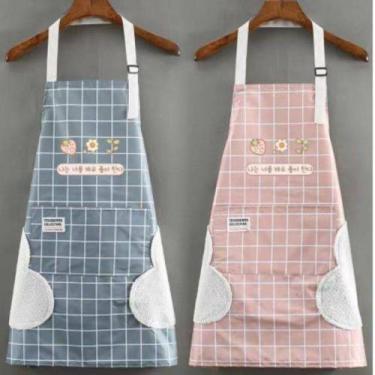 Imagem de Avental De Cozinha Pvc Impermeável Cooking Culinária Churrasco Elegant