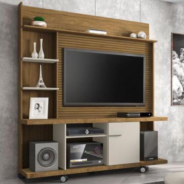Imagem de Estante para TV Até 47 Polegadas 1 Porta Taurus Cinamomo/Off White - B