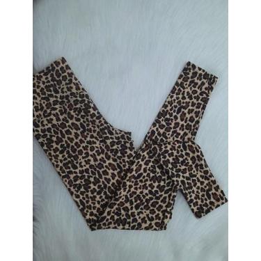 Imagem de Legging onça Fitness - bella fitness, Marrom claro, G