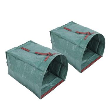 Imagem de ZJchao 200l de Grande Capacidade de Lixo de Pátio de Lixo Coletor de Folhas de Folhas de Detritos de Jardim à Prova de Punção à Prova de Chuva Com Luvas e Suporte para Uso Interno