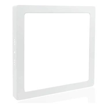 Imagem de 2X Painel Plafon Led 25W 24W Power Sobrepor Quadrado Com Rea