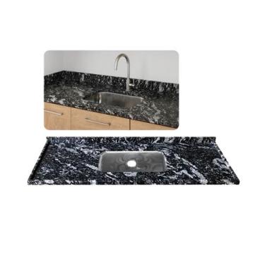 Imagem de Pia Cozinha Indiano 180cm Cuba Inox N2 14cm Funda Completo - Rainha do