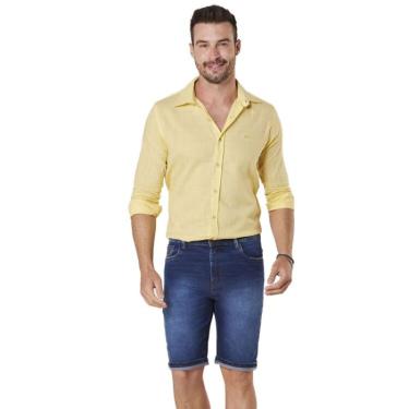 Imagem de Bermuda Reta Max Denim Masculino - Jeans escuro