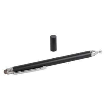 Imagem de Dpofirs Caneta de Caneta de Dupla de Ponta - Malha de Fibra e Ponta Transparente para Telas de Toque de Calendário - Corpo de Liga de Alumínio Compatível Com Calendários Digitais (Preto)