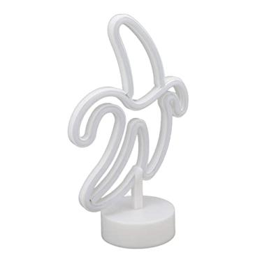 Imagem de Pssopp Sinal de Néon de Banana, Luzes Noturnas de Banana de LED, Luz Decorativa Alimentada por USB para Quartos Infantis e Festas